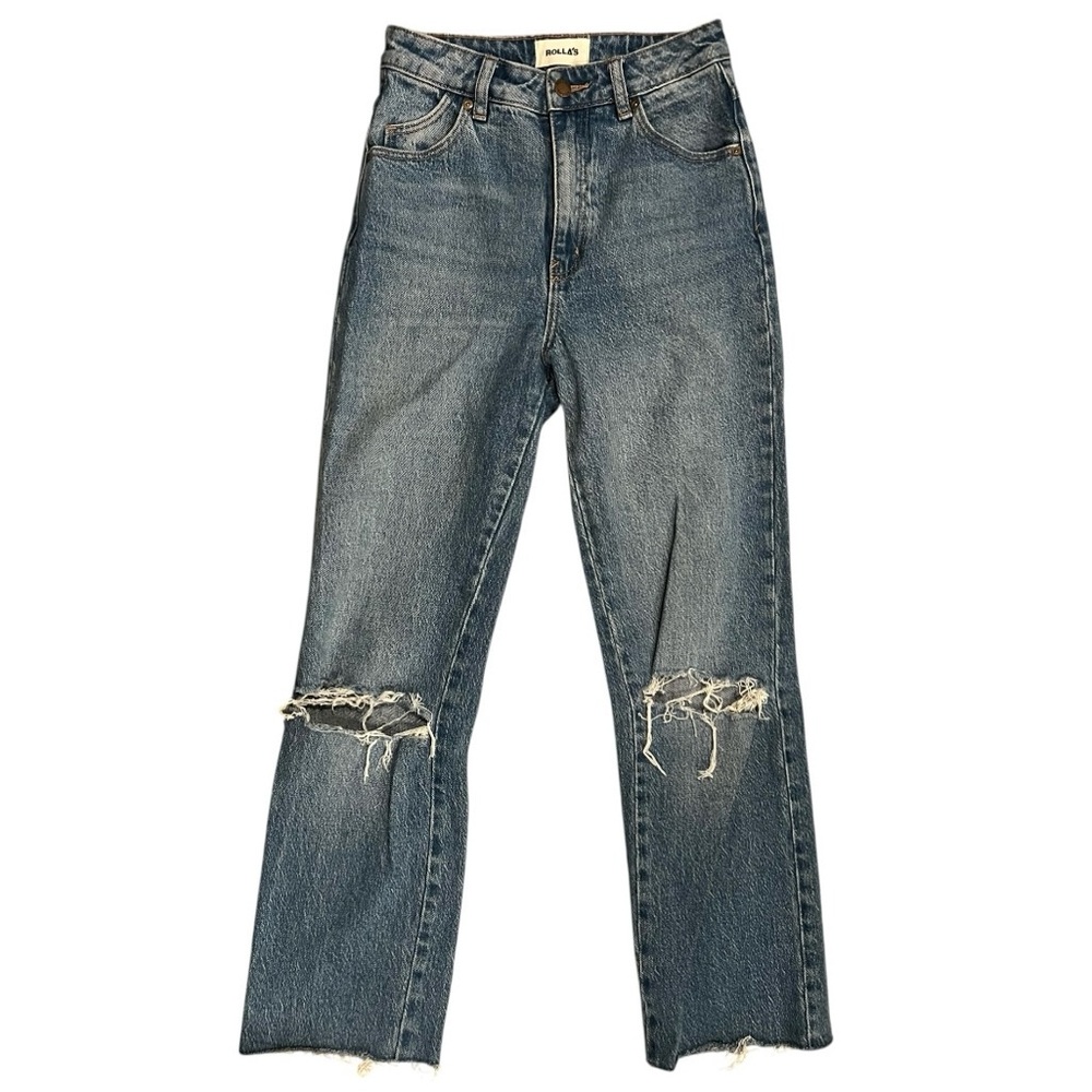 ROLLA’S Original High Rise Straight Distresses Jeans | Size 24